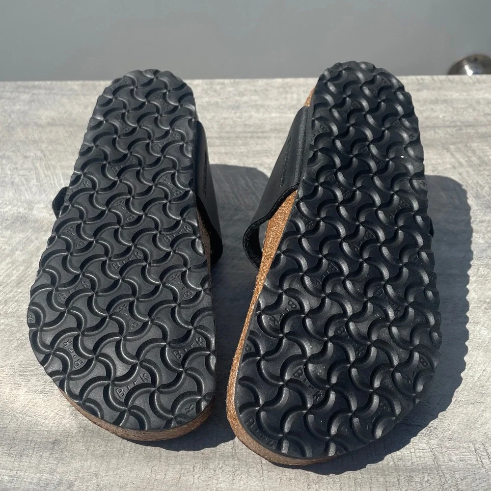 Birkenstock Gizeh Kids Black Birko-Flor Thong Sandals‎ Size 30 190 L9 M12